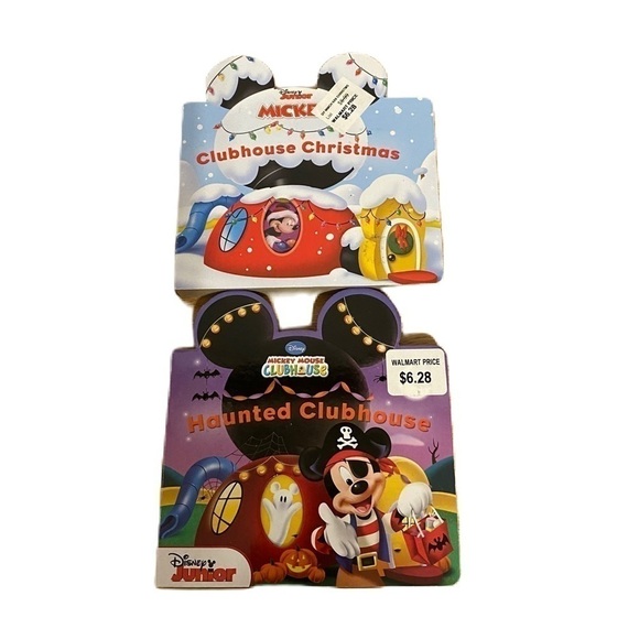 Mickey Mouse Clubhouse Hardcover Book Bundle Lot Christmas Haunted Halloween NEW - Picture 1 of 3